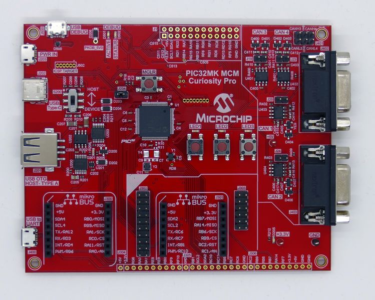 File:Microchip PIC32MK MCM Curiosity Pro.jpg