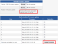 Module firmware update selection