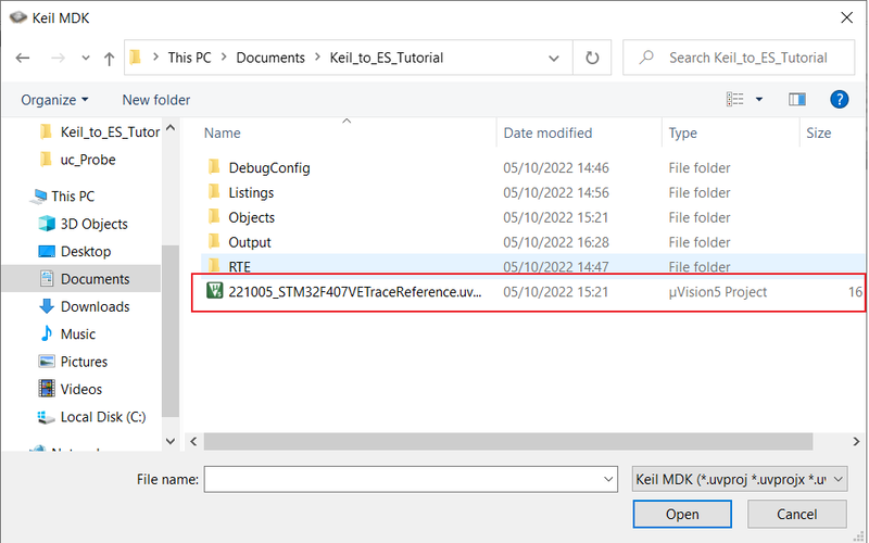 File:1 Navigate to Keil projectfolder.PNG