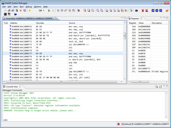 Intel System Debugger