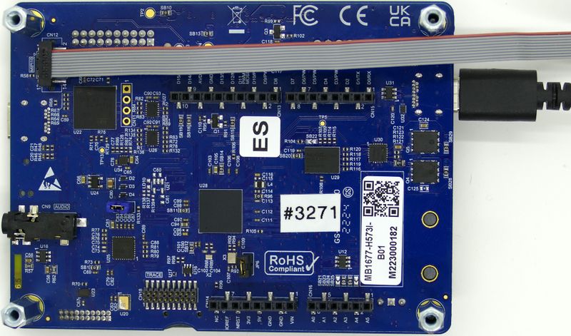 File:ST STM32H573I-DK Cabled.jpg