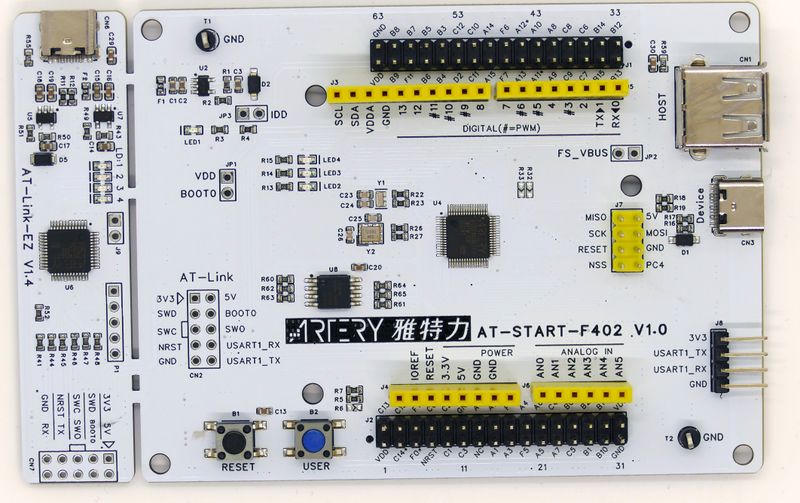 File:Artery AT-START-F402 AT32F402RCT7-7 board.jpg