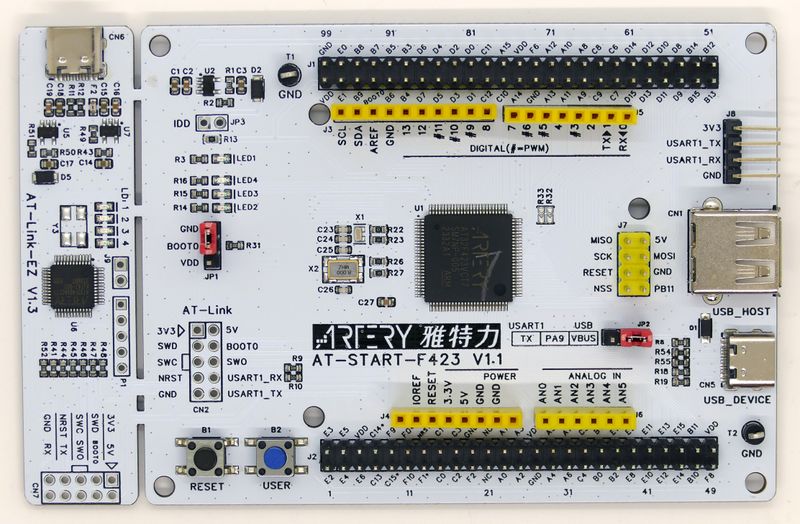 File:Artery AT-START-F423 AT32F423VCT7 board.jpg