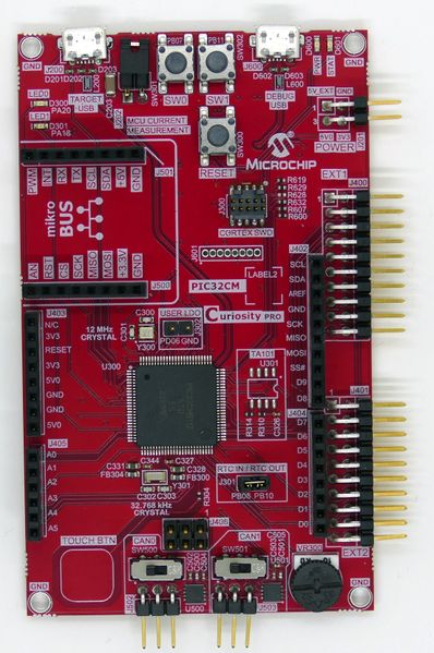 File:Microchip PIC32CM Curiosity PRO board.jpg