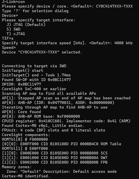 File:Infineon CY8C4146LQI-T403 CY8CPROTO-041TP connect.png